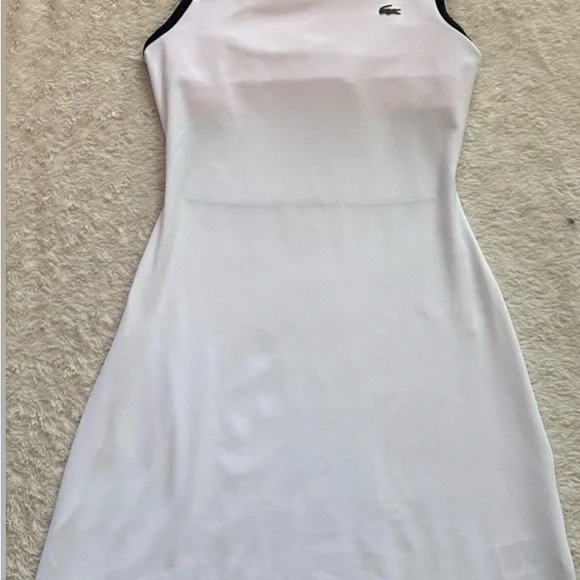 Nwt Lacoste Open Back White Tennis Dress 38/6 - Picture 7 of 7